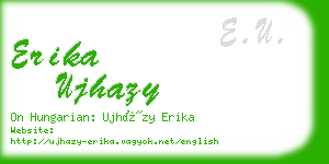 erika ujhazy business card